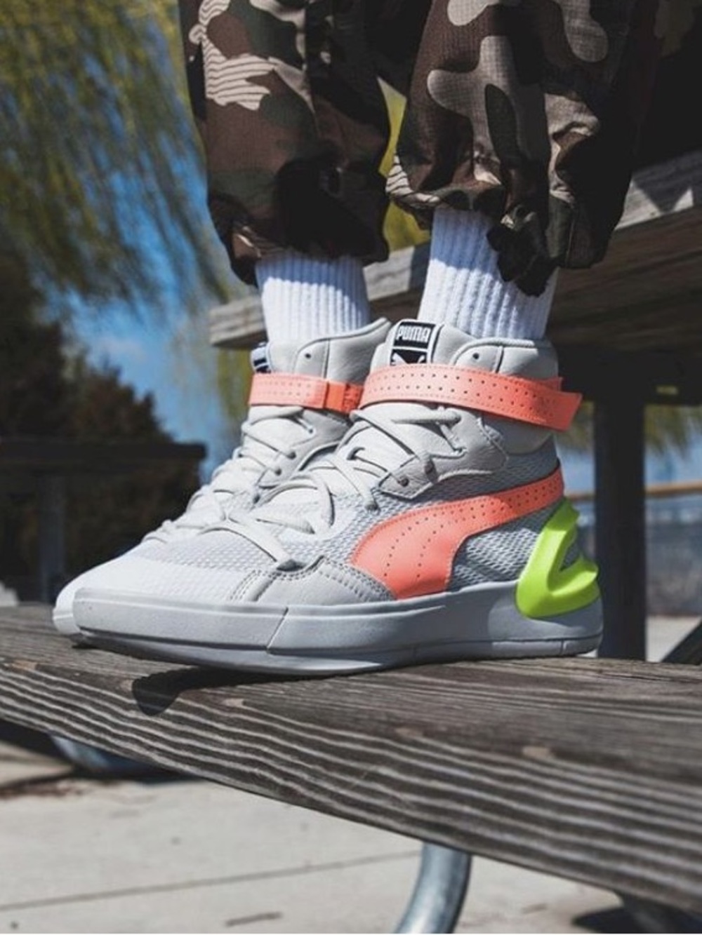 Puma Sky Modern Basketball Trevor Project Mens Size 11 High-Top Sneakers
